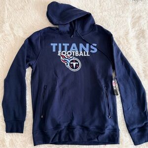 NFL Men's Navy TennesseeTitans Football Hoodie NWT Medium